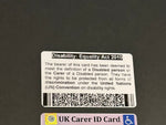 UK National Disability Disabled Carer Card